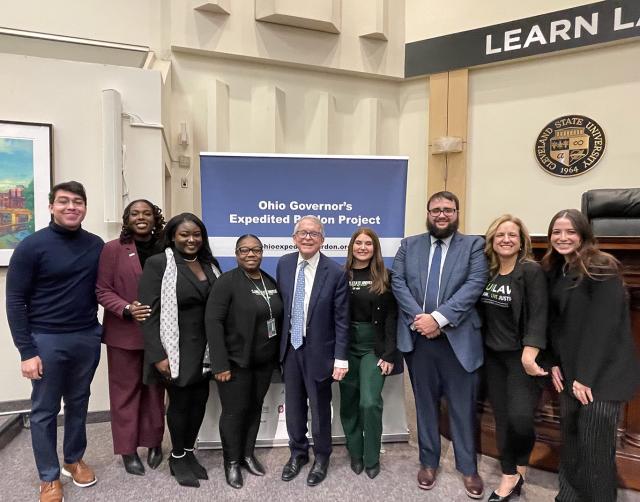 Governor DeWine and CSULAW Pardon Clinic Students