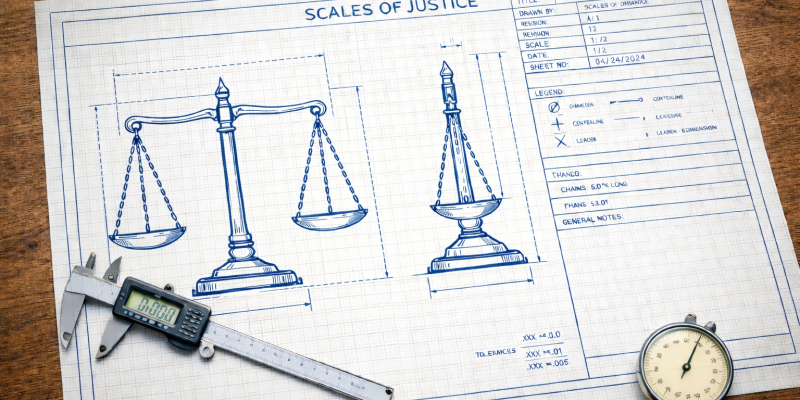 Scale of Justice Blue Print