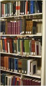 photo of library shelves