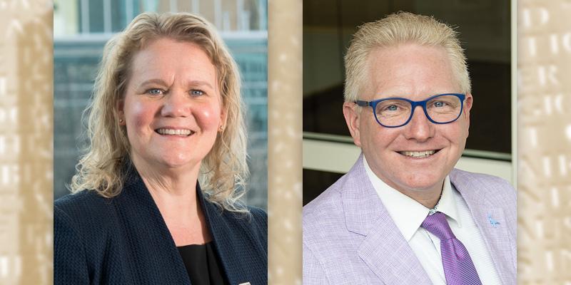 Co-Dean Carolyn Broering-Jacobs and Brian Ray