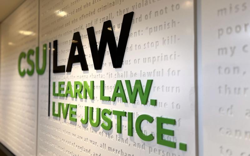 CSU LAW Logo Wall
